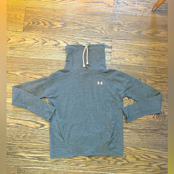 Women’s‎ Under Armour Dark gray Funnel Neck Sweatshirt Size S - Picture 1 of 6